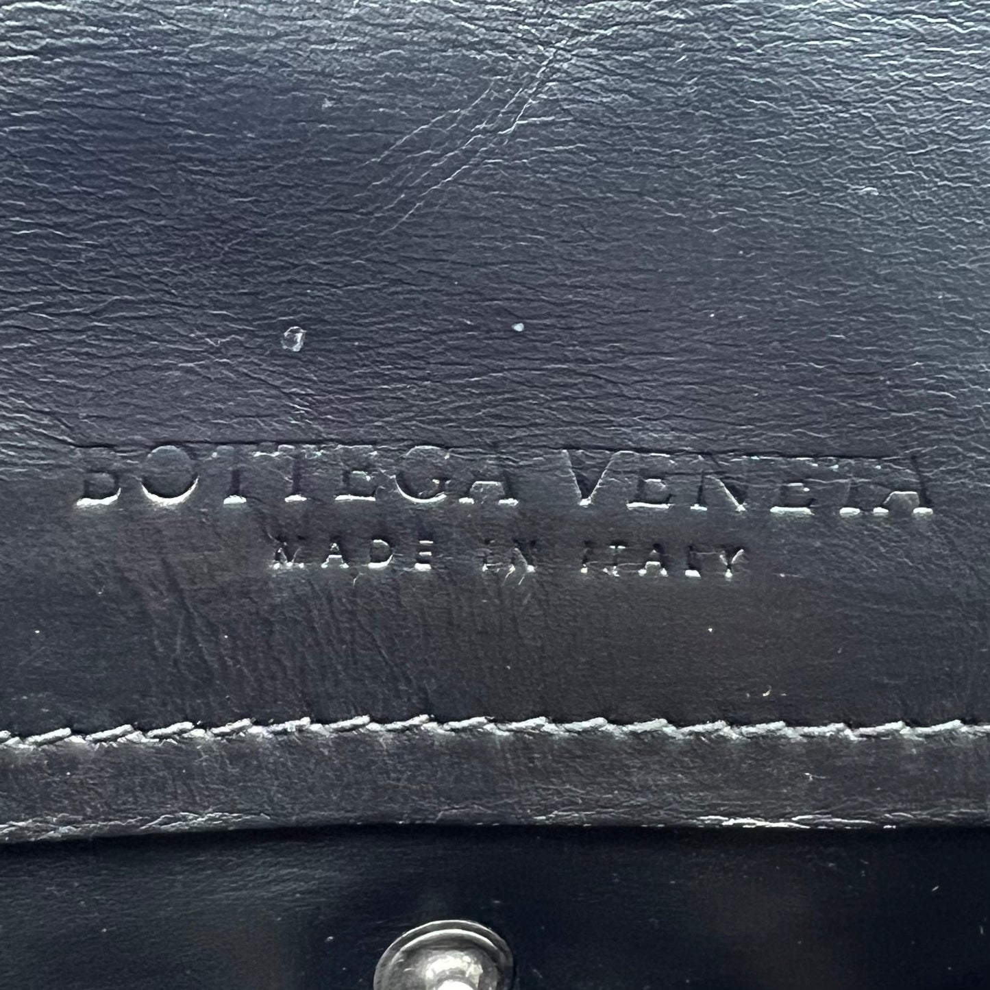 Bottega Veneta Black Intrecciato Leather Large Cabat Tote