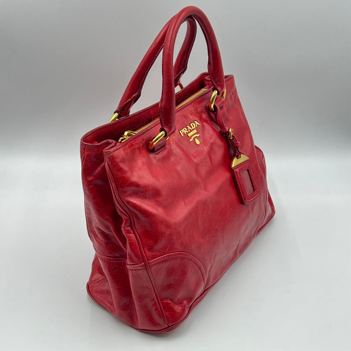 Prada Leather Tote bag Red