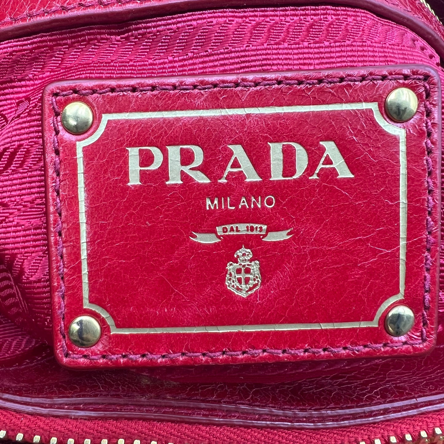 Leather Tote bag Red