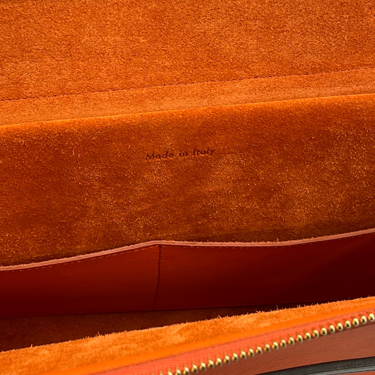 Tri-Color Orange Smooth Calfskin Leather Mini Belt Bag