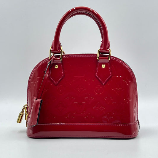 Vernis Patent Leather Alma BB Cherry