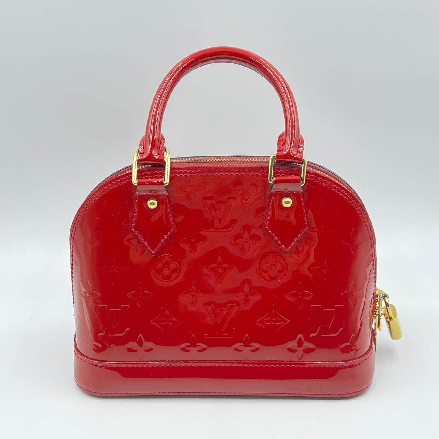 Vernis Patent Leather Alma BB Cherry
