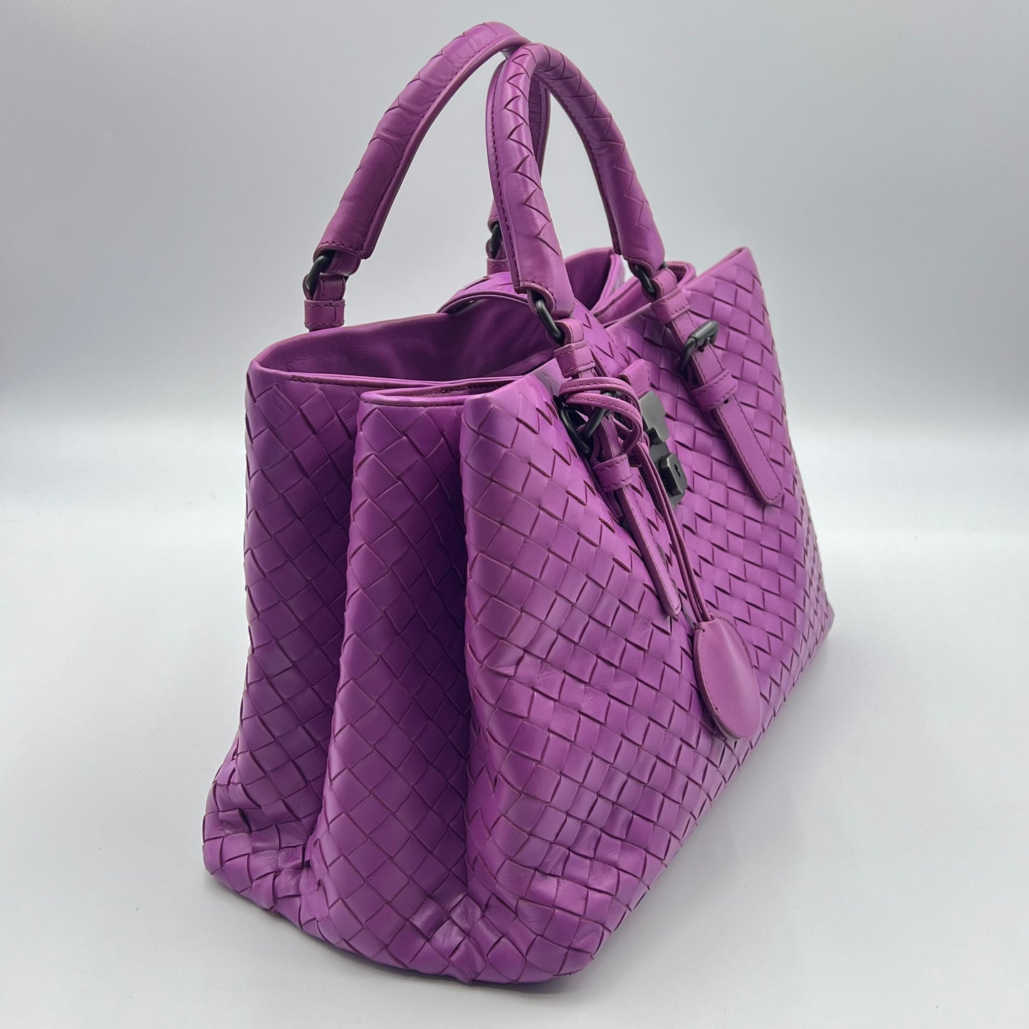 Small Nappa Intrecciato Roma Satchel
