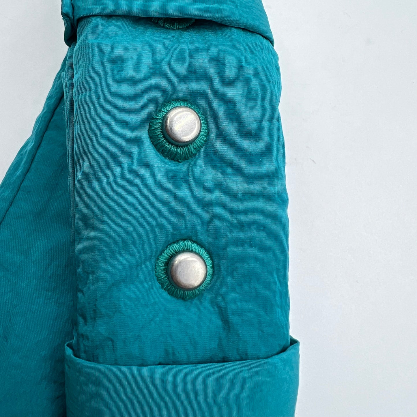 Turquoise Nylon Intrecciato Padded Tech Mini Cassette Belt Bag