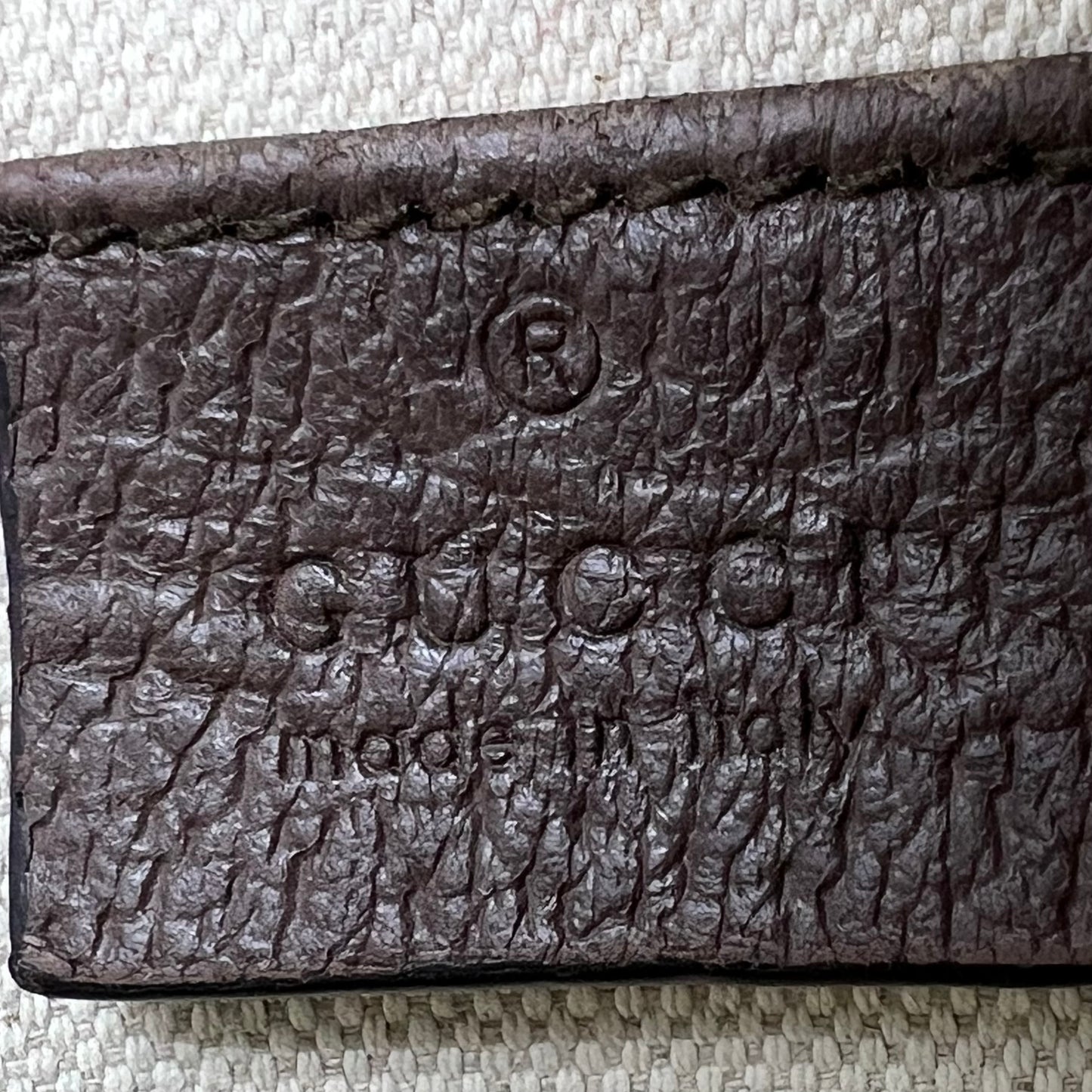 GG Supreme Monogram Neo Vintage Web Belt Bag Brown