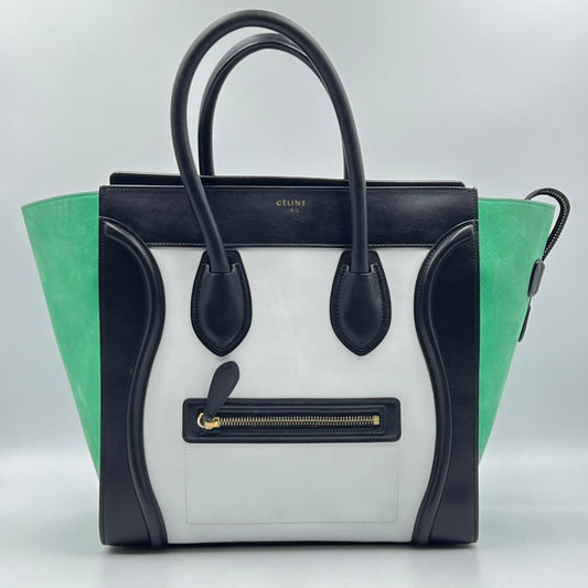 Tricolor Luggage Bag Leather Mini