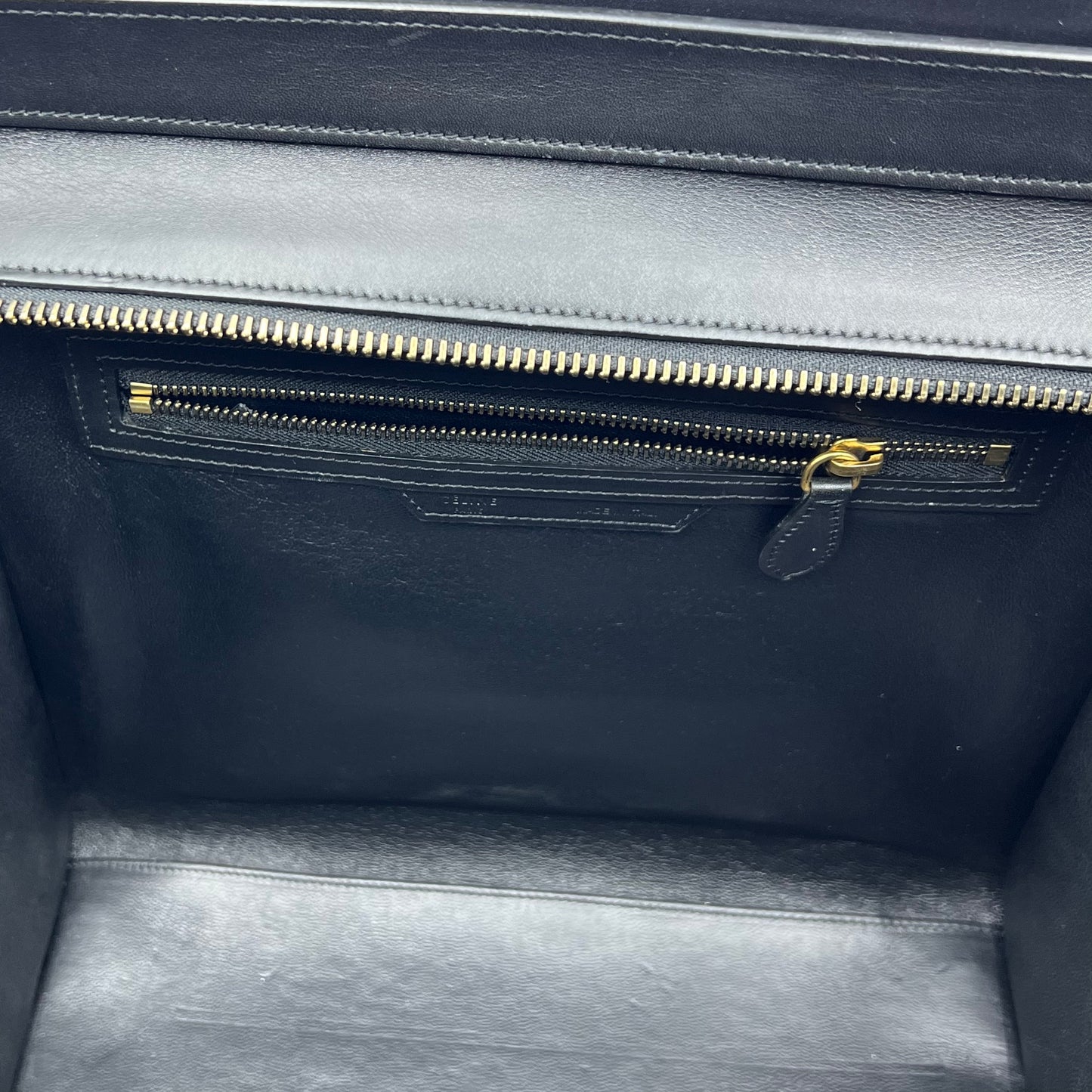 Tricolor Luggage Bag Leather Mini