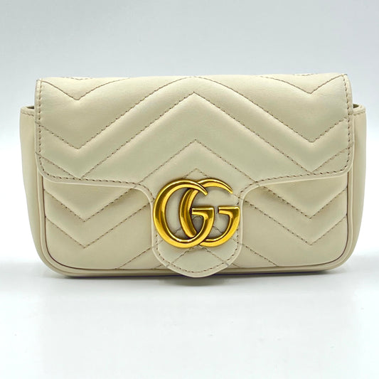 GG Marmont Super Mini Cream White