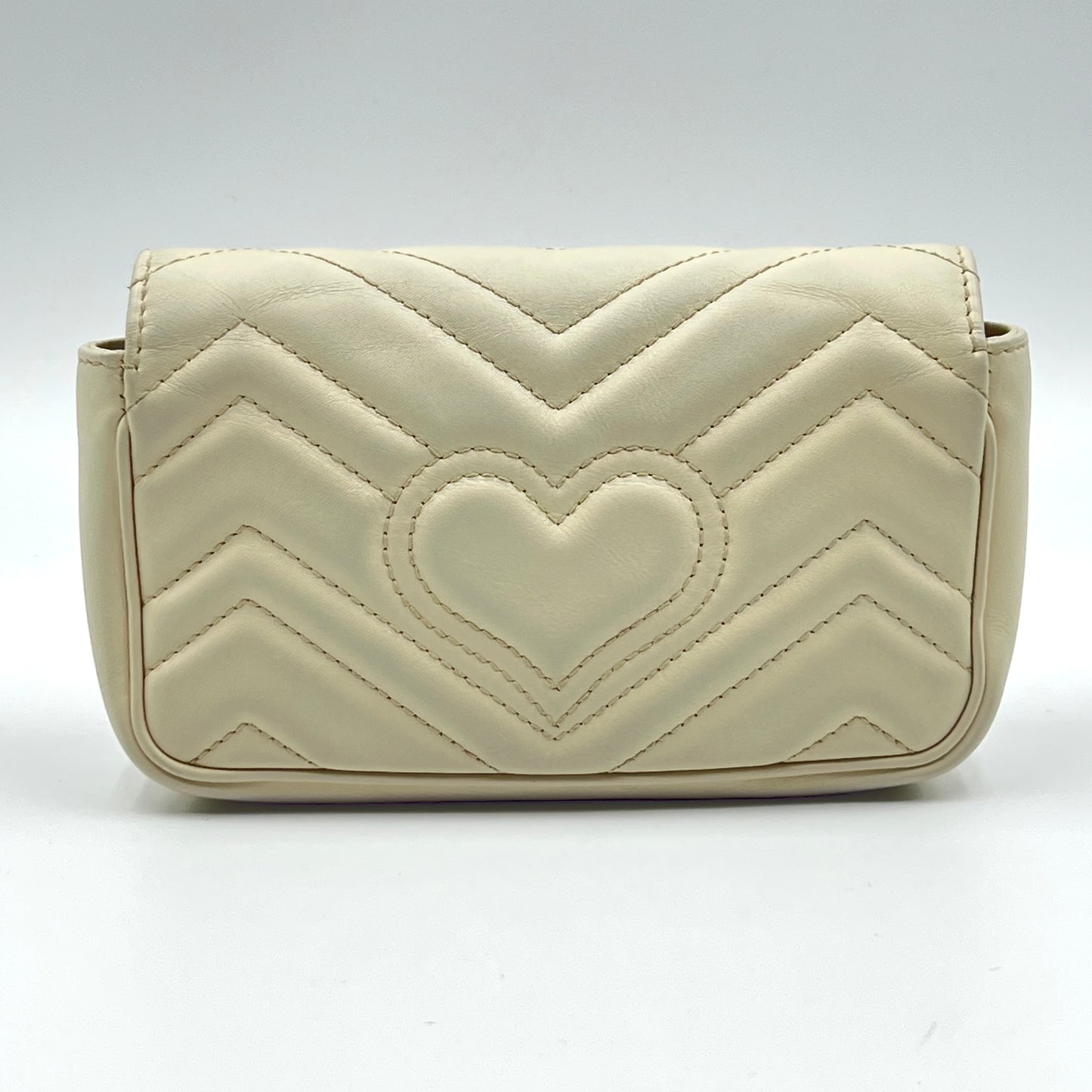 GG Marmont Super Mini Cream White