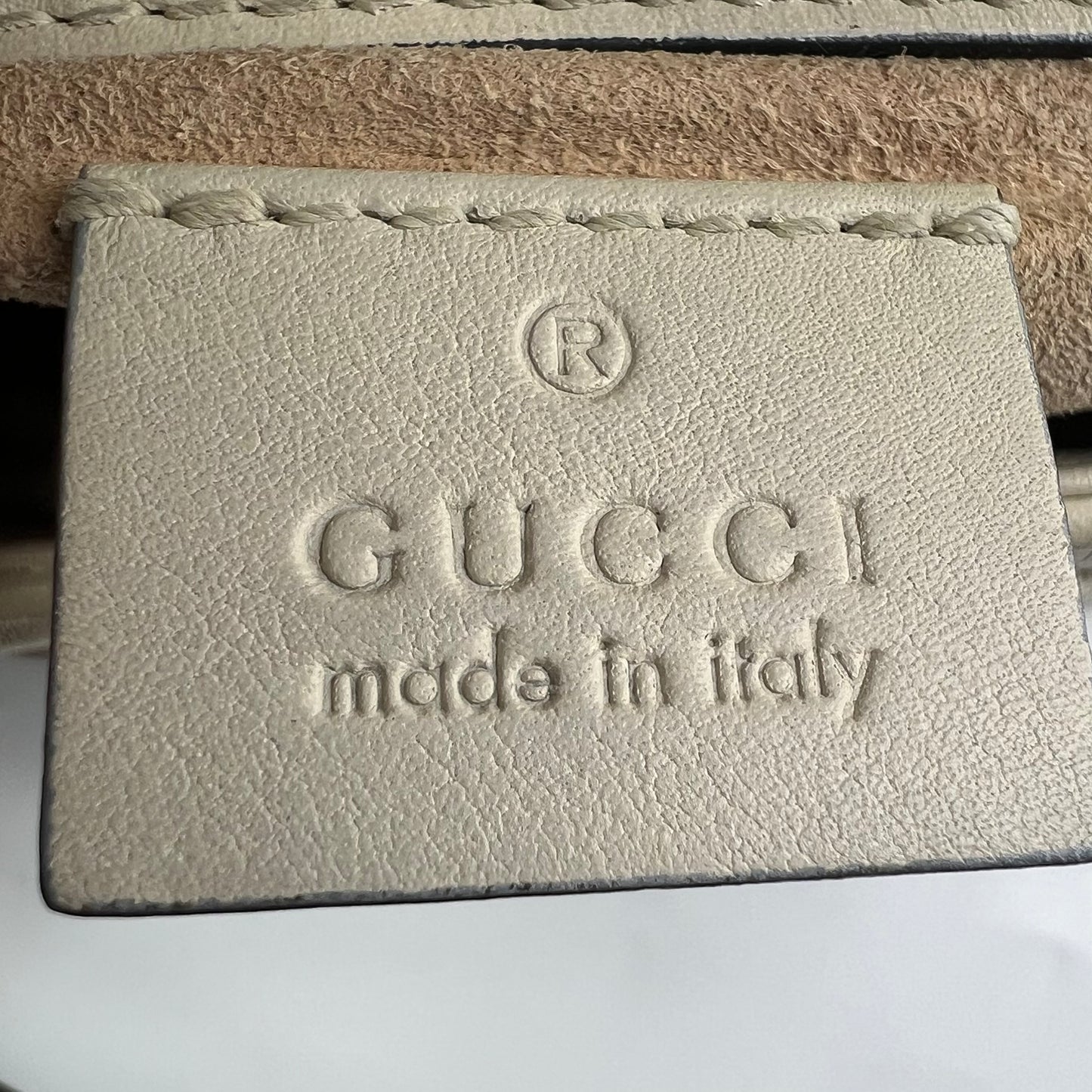 GG Marmont Super Mini Cream White