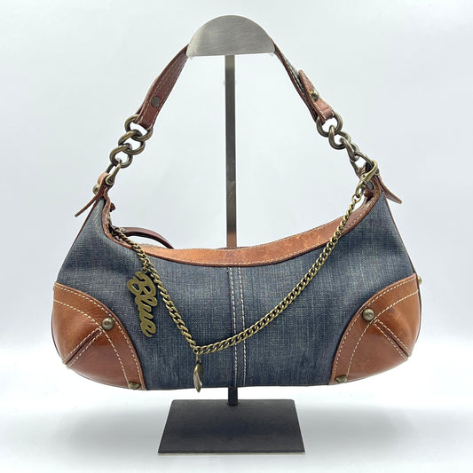 Blue Label Denim Baguette Bag