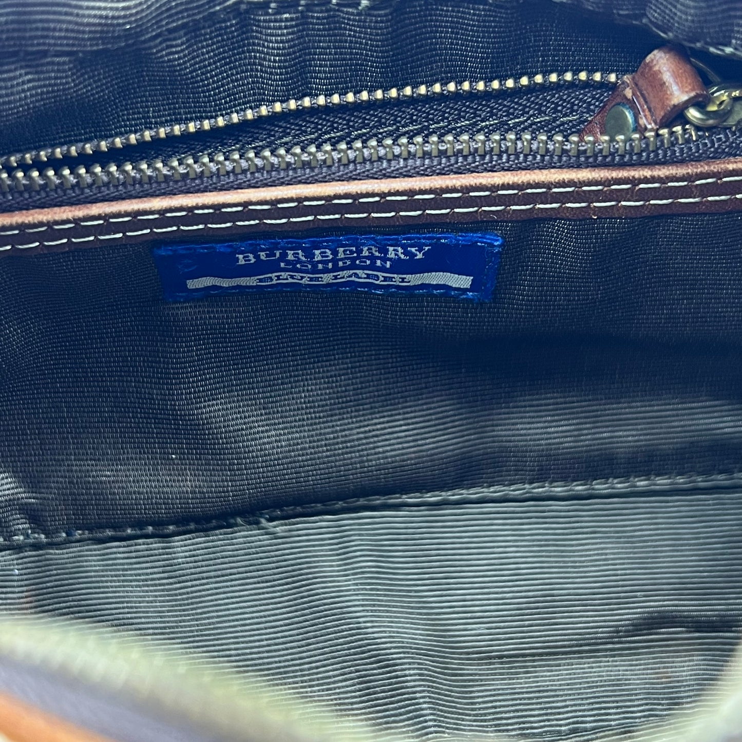 Blue Label Denim Baguette Bag