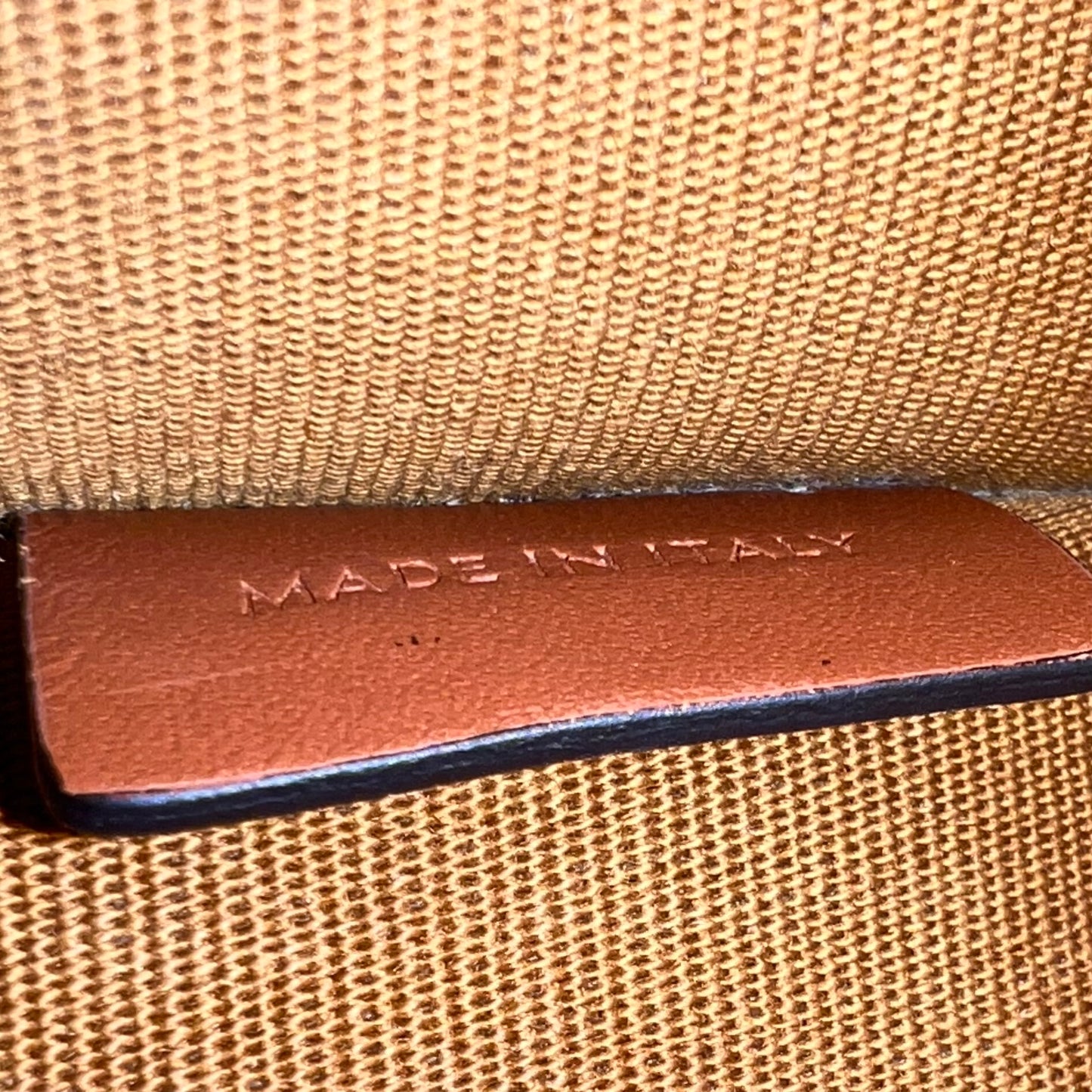 Black/Brown Triomphe Coated Canvas and Leather Mini Vertical Cabas Tote