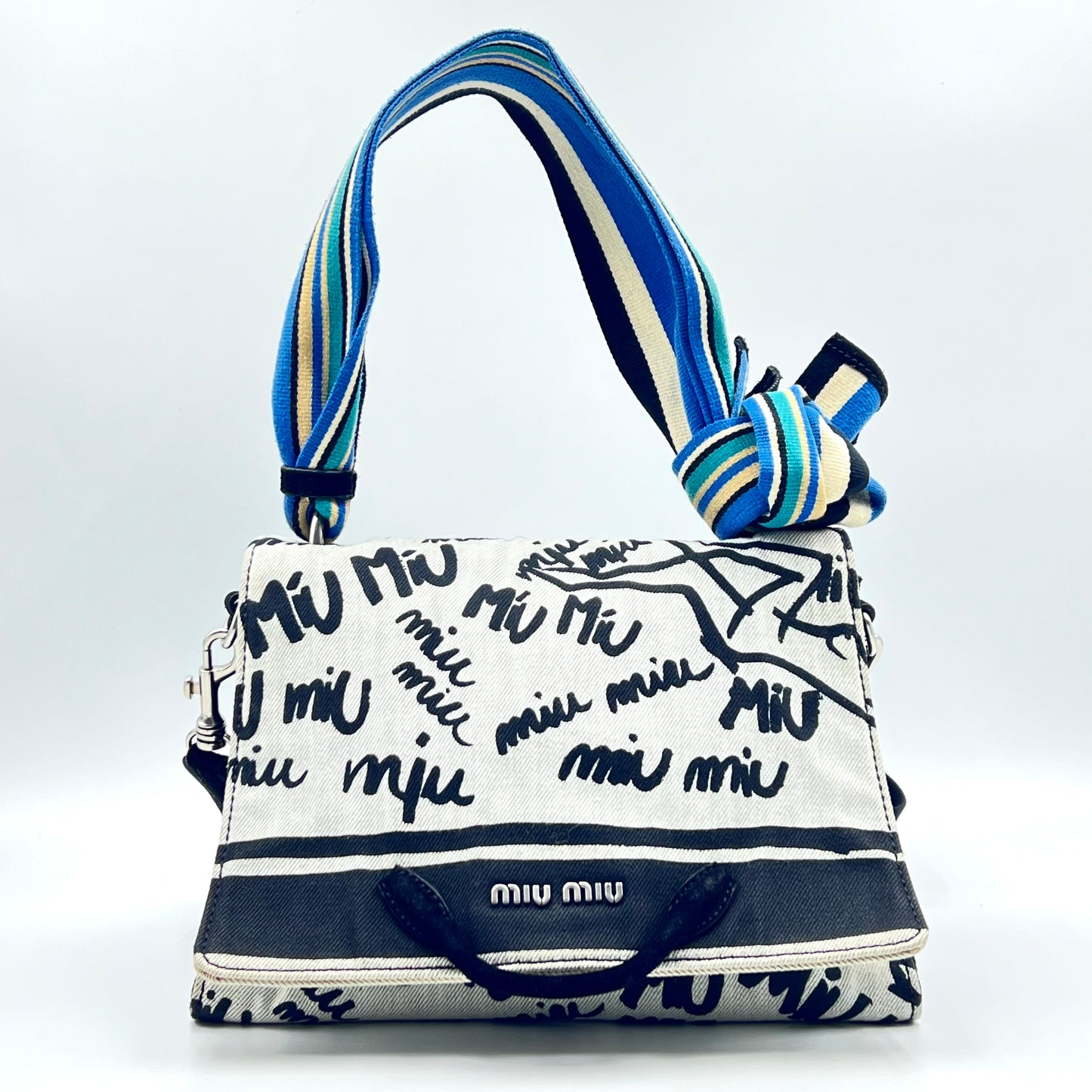 Canvas Print Shoulder Bag