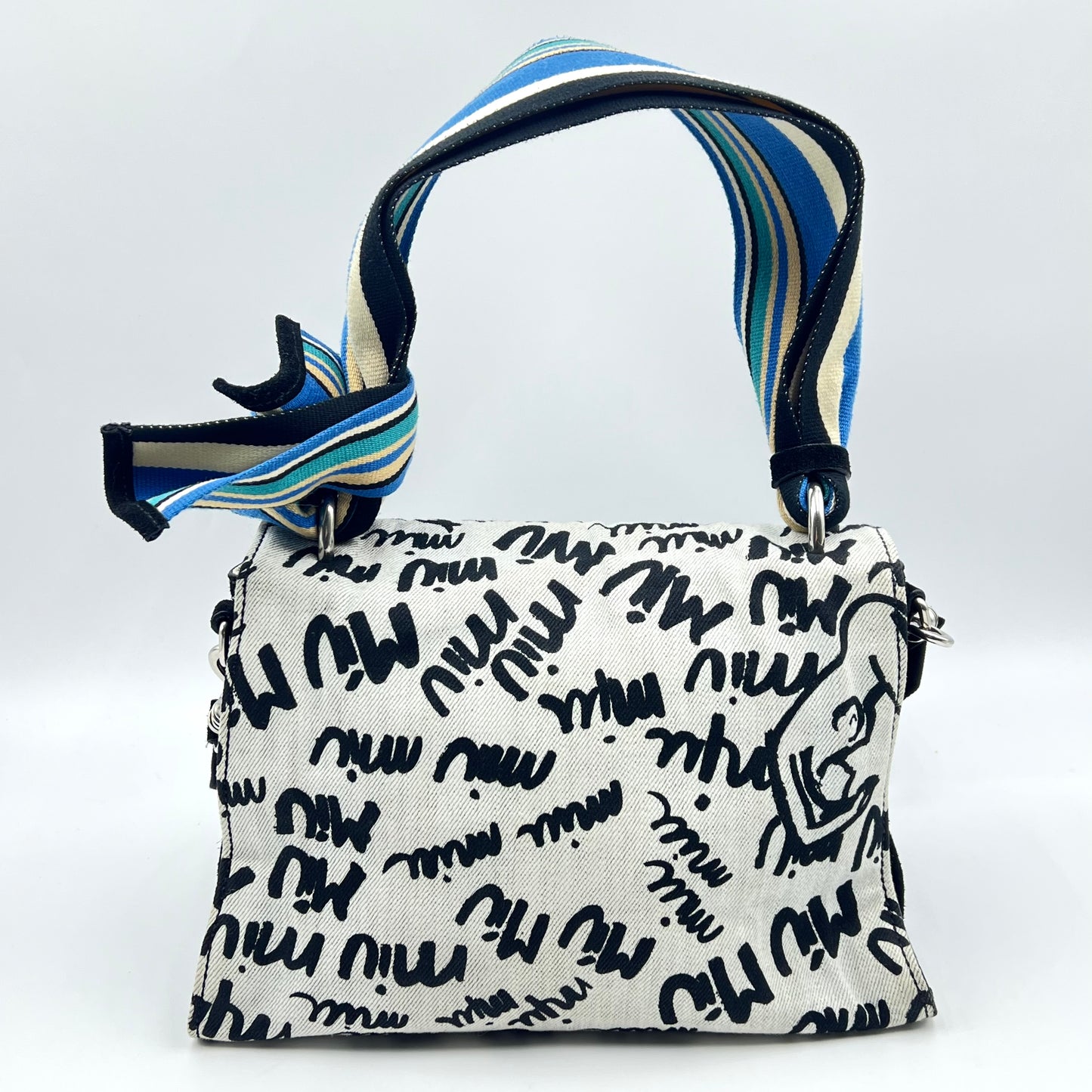 Canvas Print Shoulder Bag