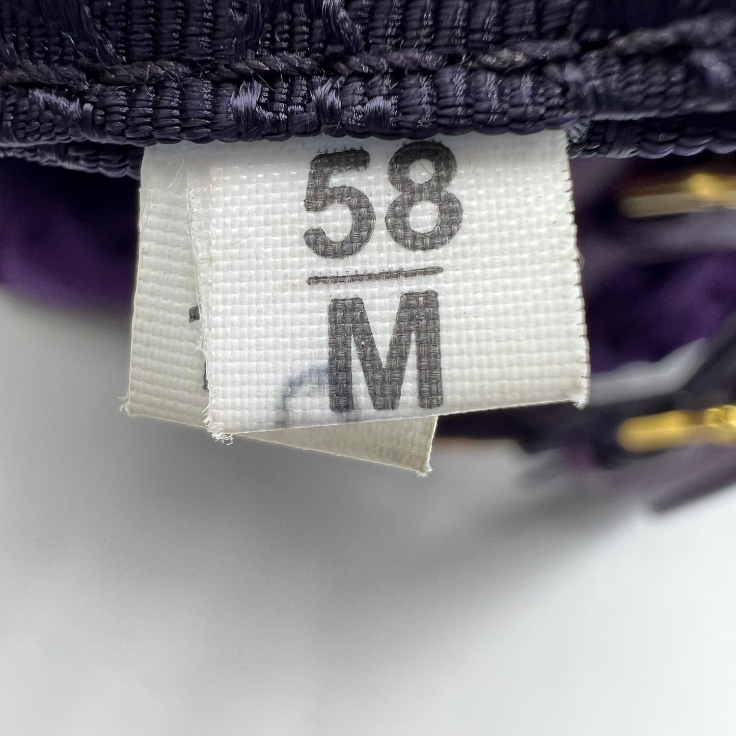 Purple Nylon and Leather Gaufre Tote