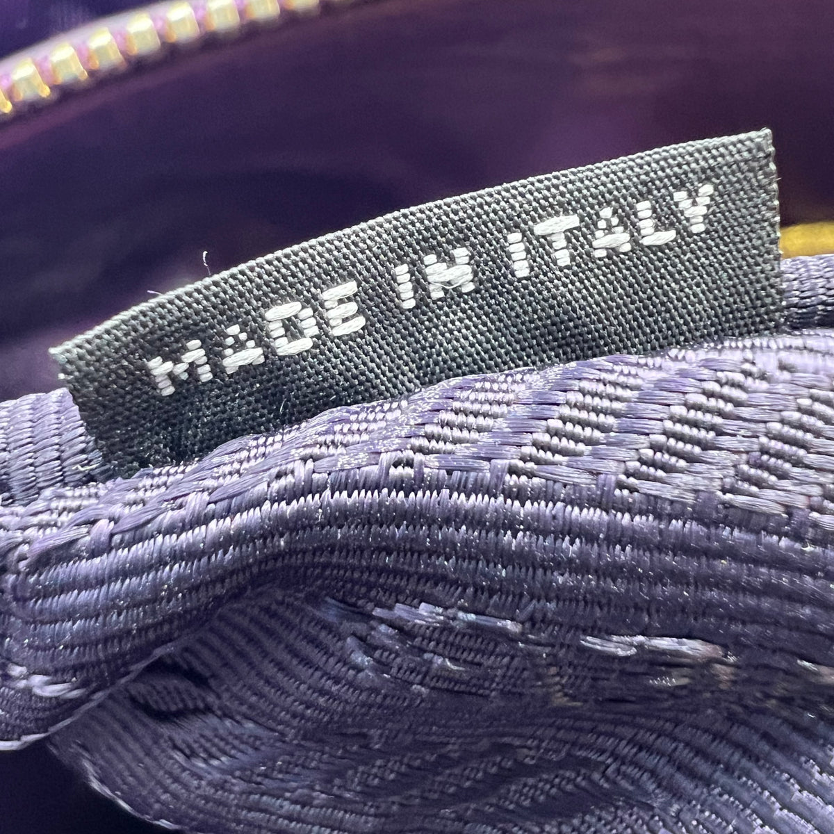 Purple Nylon and Leather Gaufre Tote — view 2 of 8 Purple Nylon and Leather Gaufre Tote, view 2 of 8