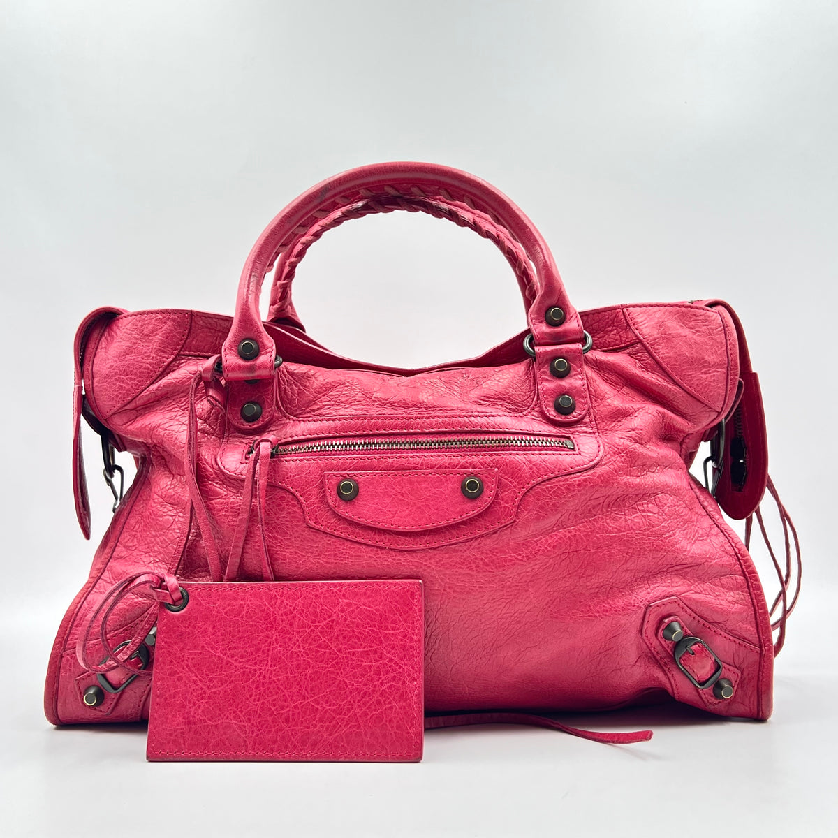 Balenciaga Leather Motocross Classic City Medium