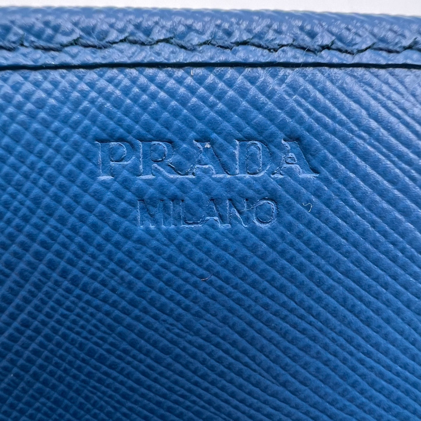 Saffiano Metal Continental Flap Wallet Bleuette