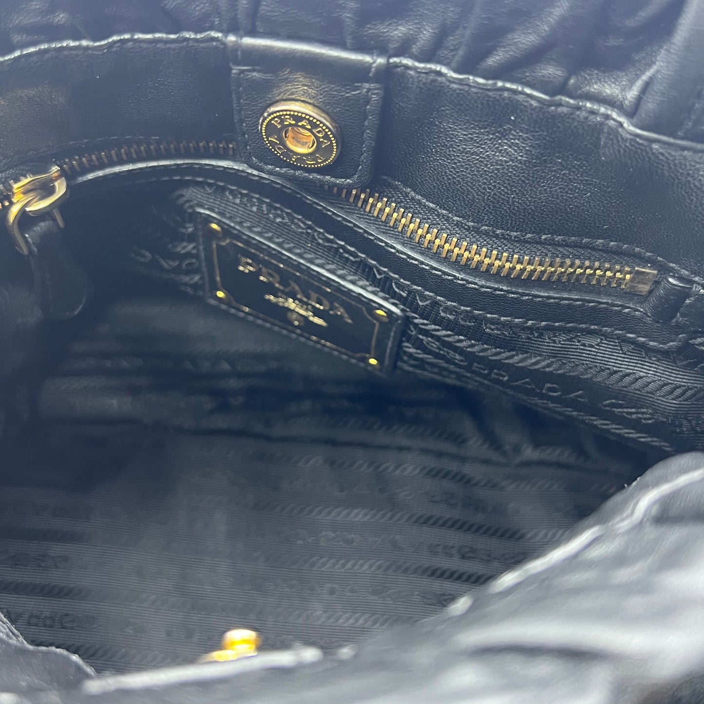 Black Bow Lambskin Leather Satchel Tote