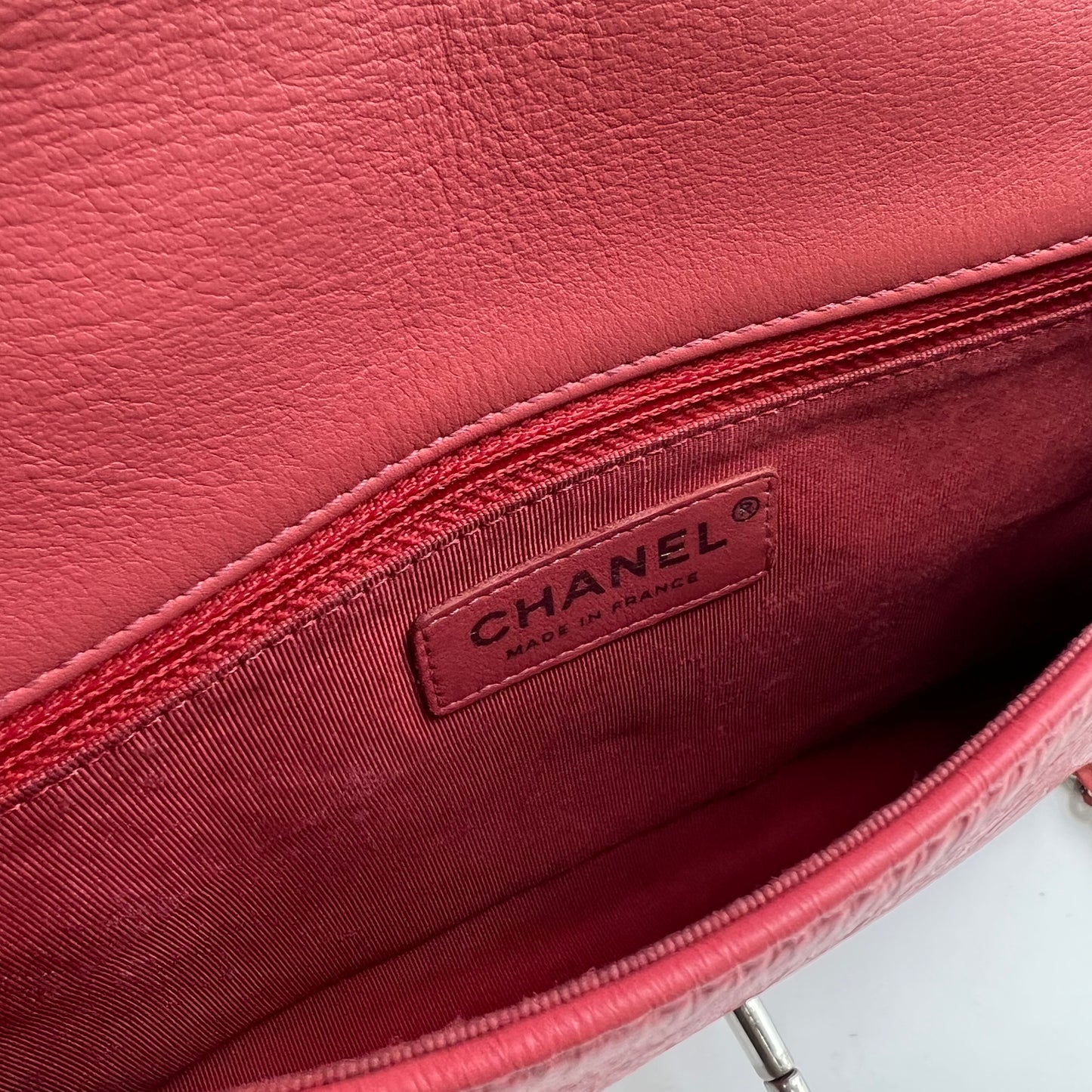 Bi Vintage Full Flap Bag Quilted Crumpled Calfskin