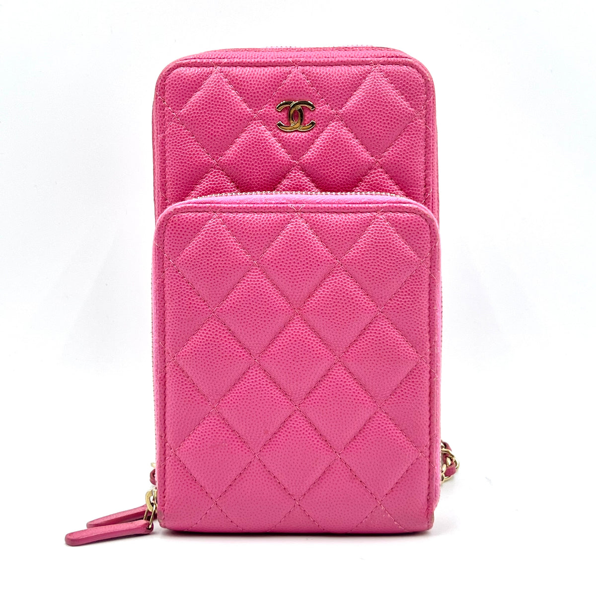 Chanel Phone Bag Pink Caviar GHW — view 1 of 9 Phone Bag Pink Caviar GHW, view 1 of 9