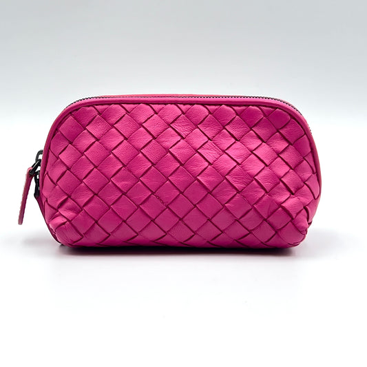 Zip Cosmetic Pouch Intrecciato Nappa Mini