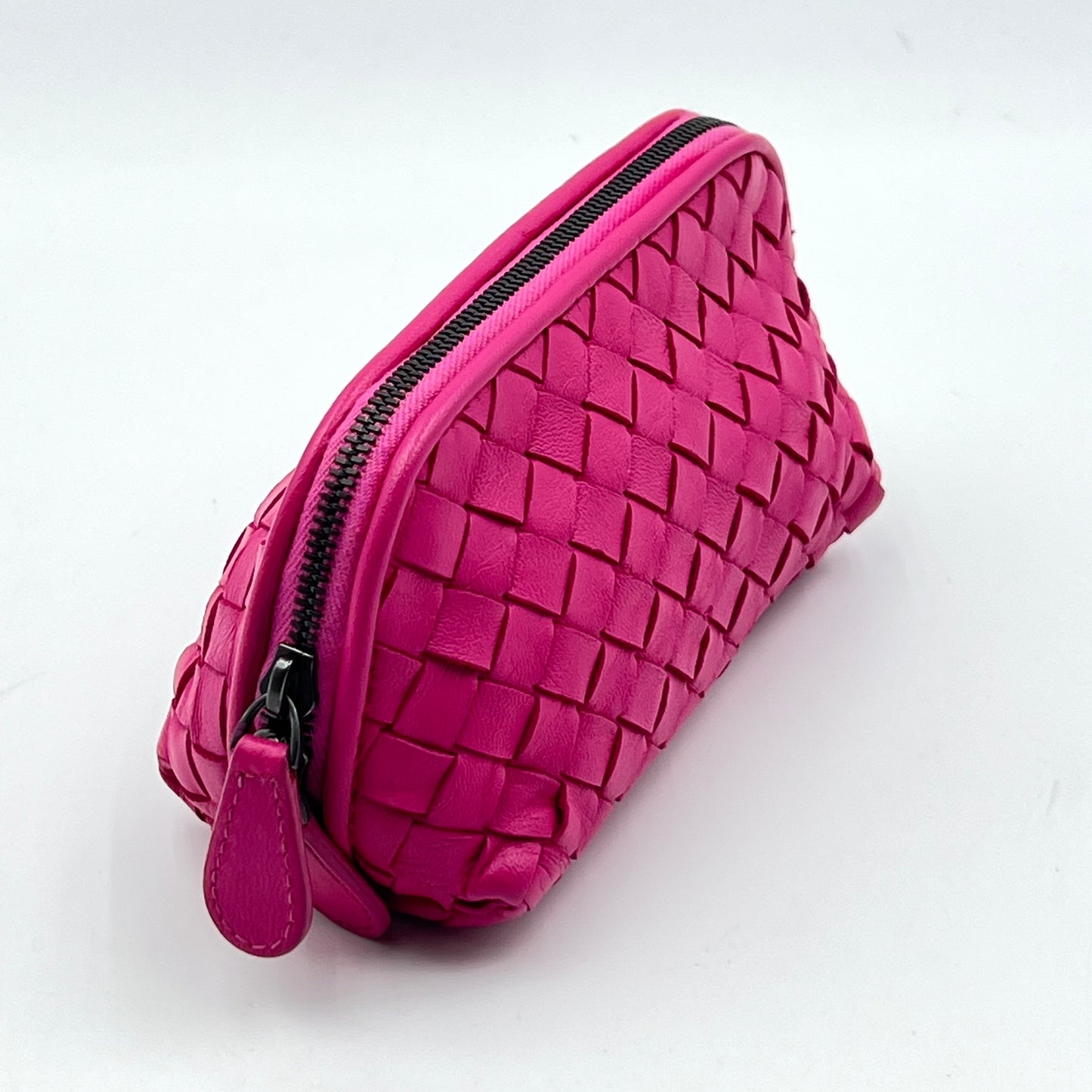 Zip Cosmetic Pouch Intrecciato Nappa Mini