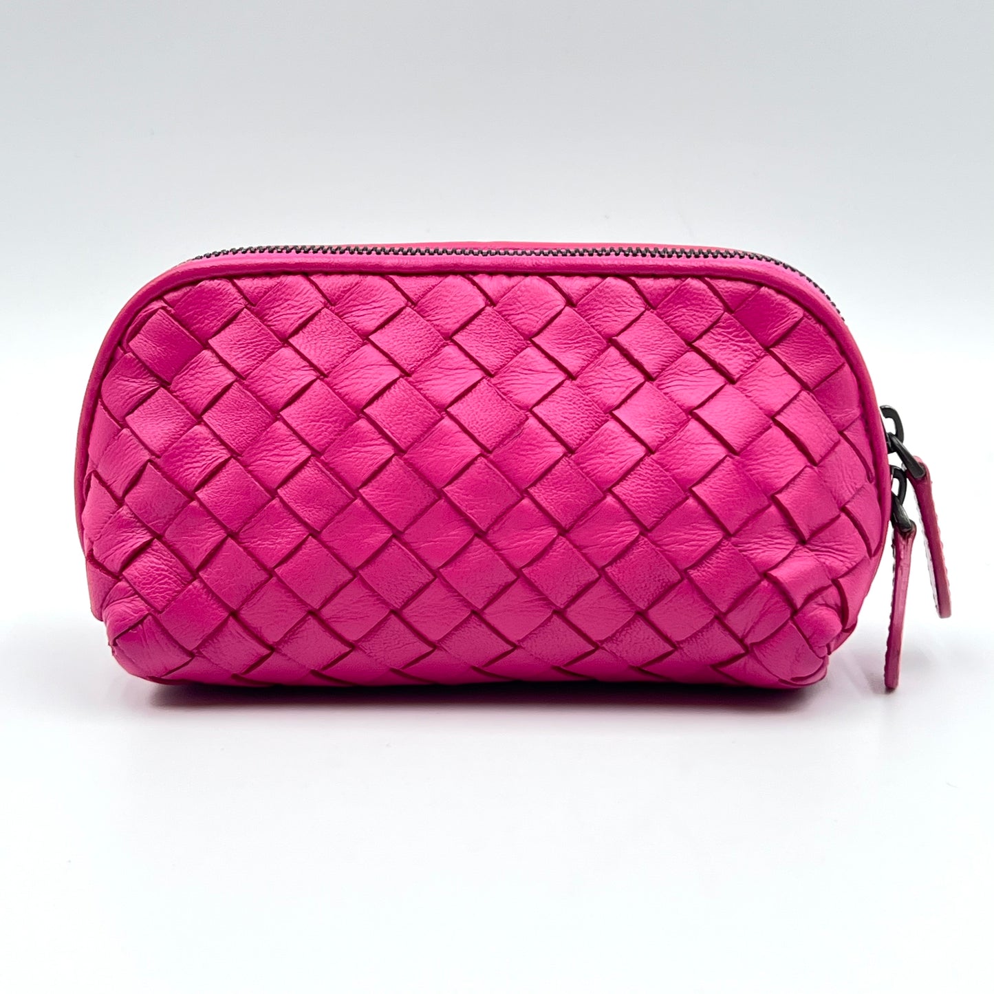 Zip Cosmetic Pouch Intrecciato Nappa Mini