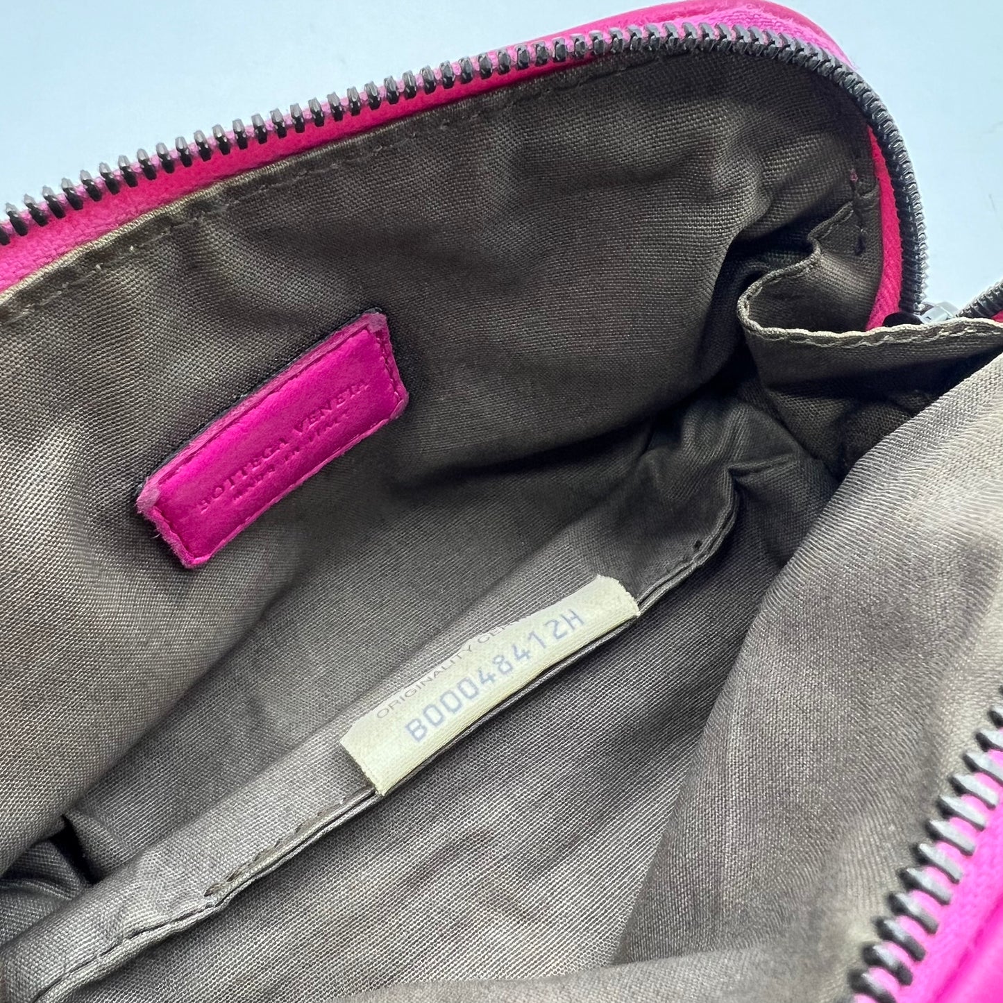 Zip Cosmetic Pouch Intrecciato Nappa Mini