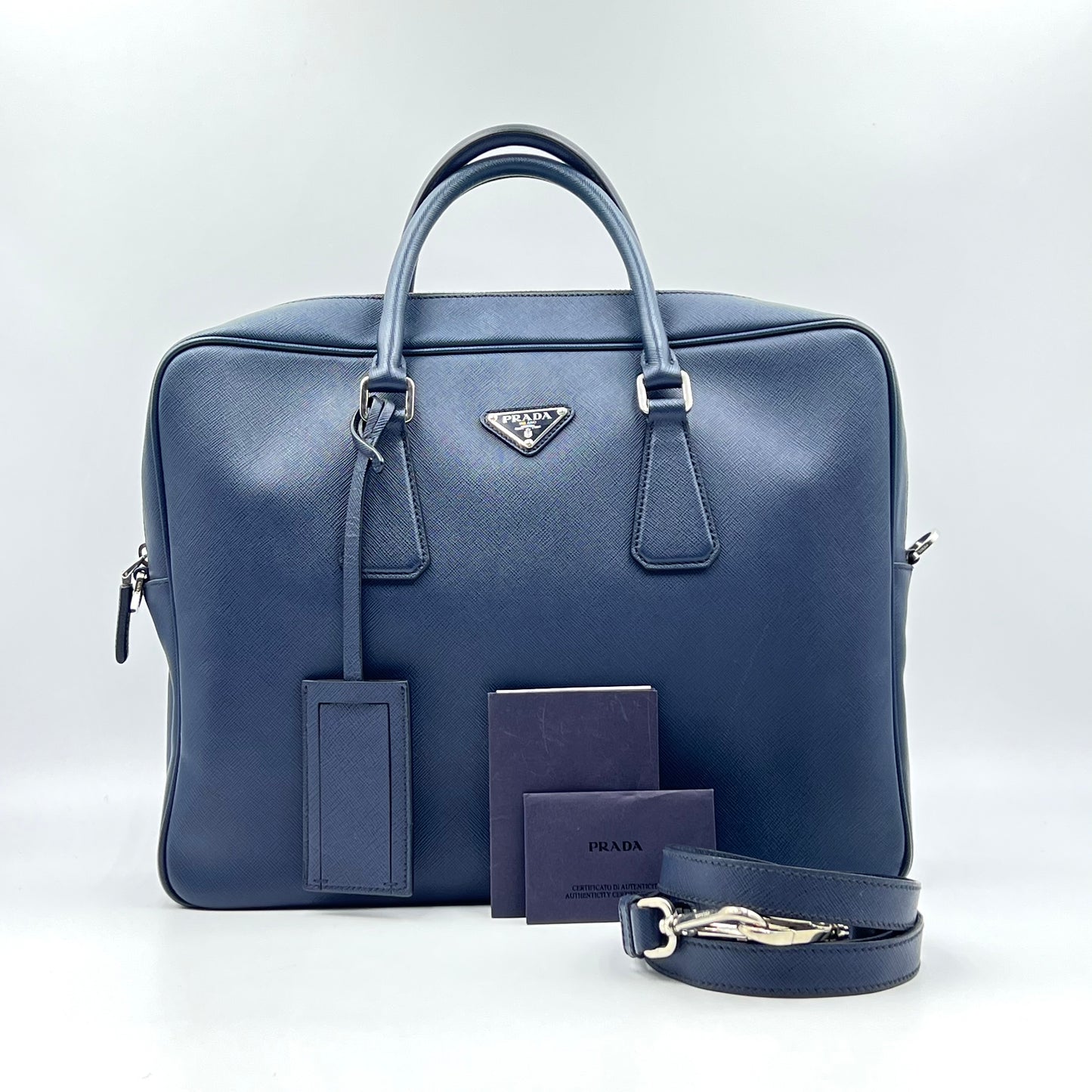 Baltico Saffiano Leather Travel Briefcase Bag