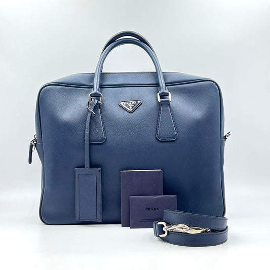 Baltico Saffiano Leather Travel Briefcase Bag