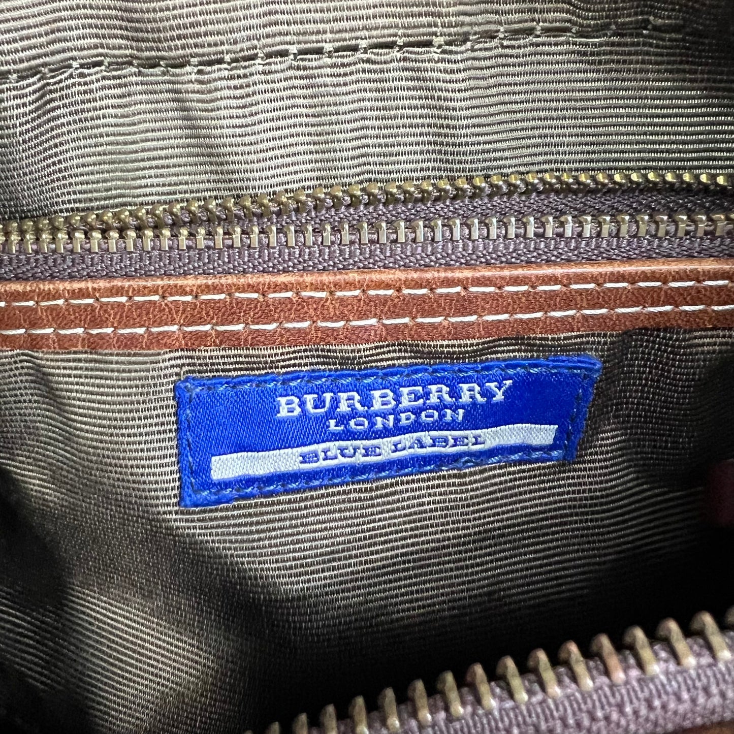 Blue Label Denim Baguette Bag