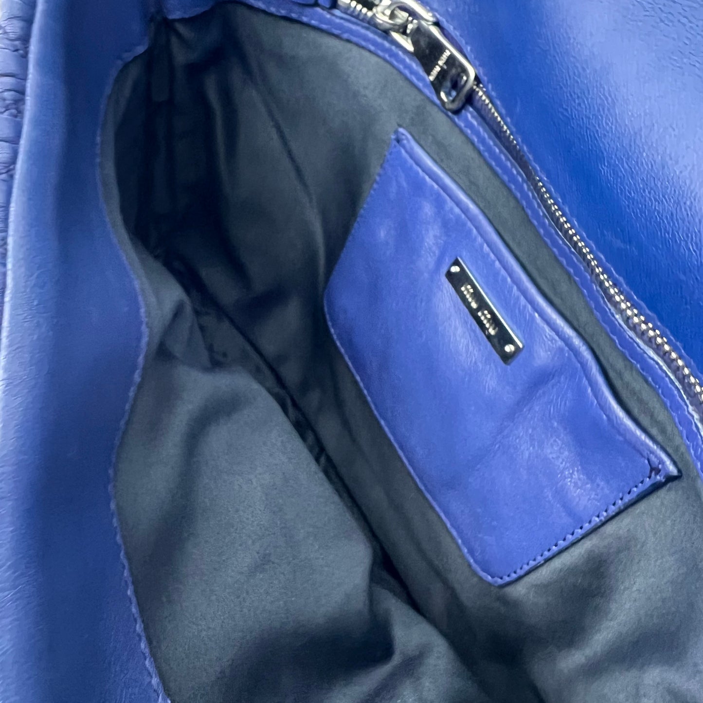 Crystal leather Clutch Shoulder Bag Blue