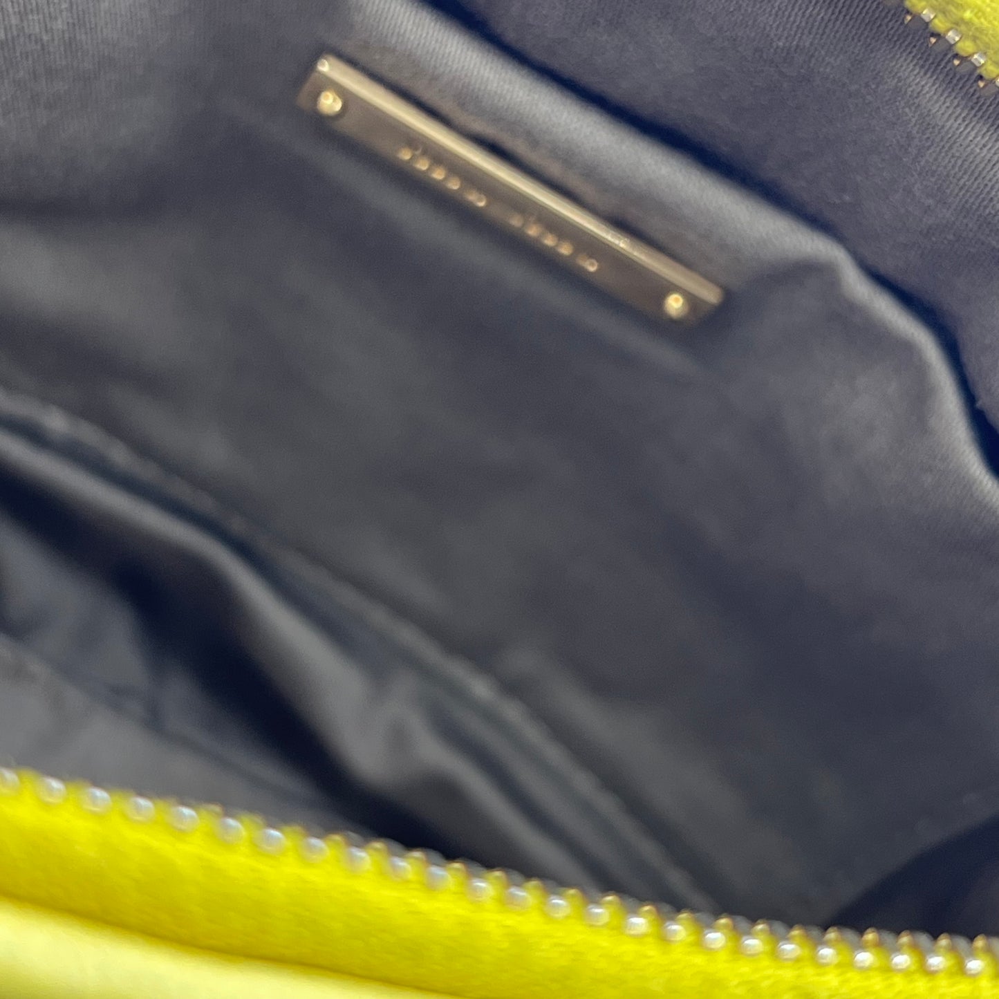 Matelasse Shoulder Bag Quilted Lambskin in Yellow