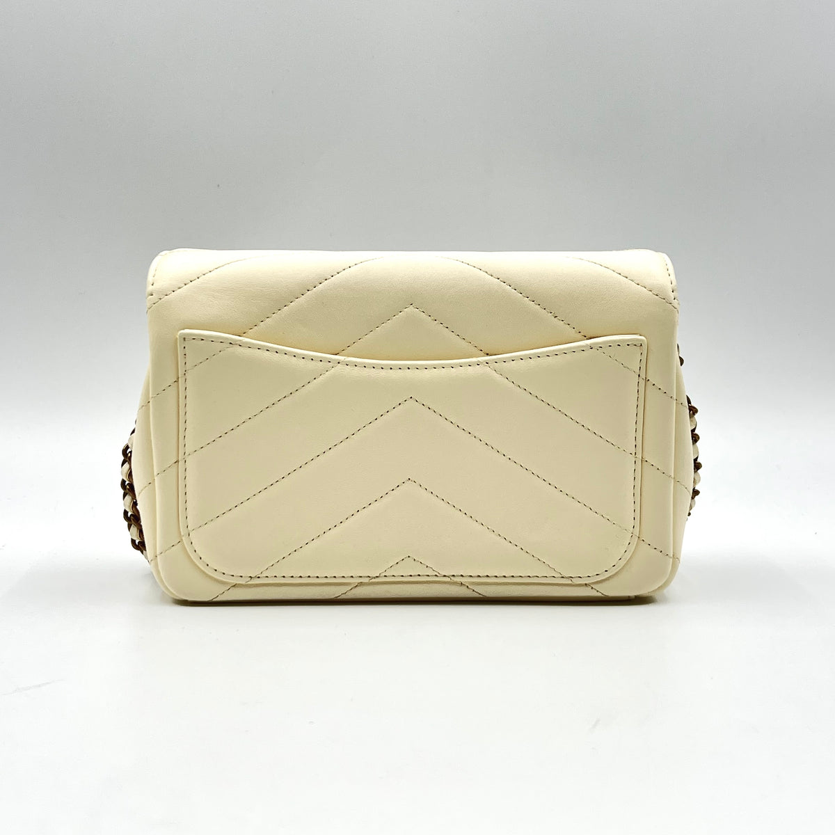 Coco Envelope Flap bag beige chevron quilted lethaer crossbody — view 7 of 9 Coco Envelope Flap bag beige chevron quilted lethaer crossbody, view 7 of 9