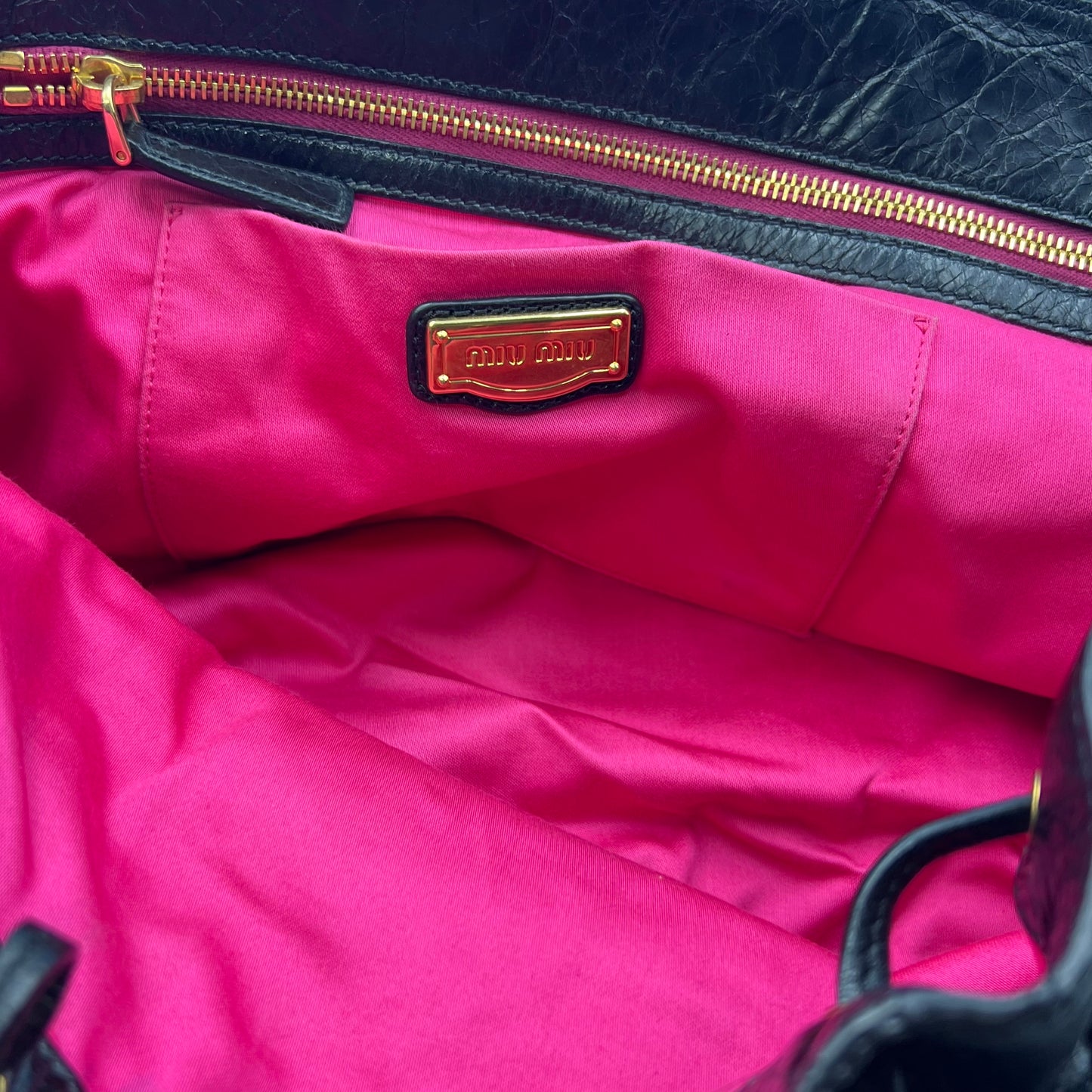 Black Leather Hobo Bag