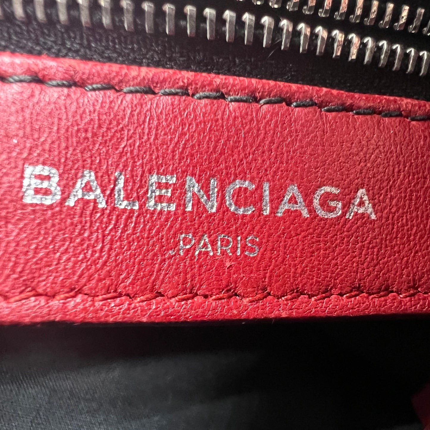 Classic Mini City red lambskin Leather bag