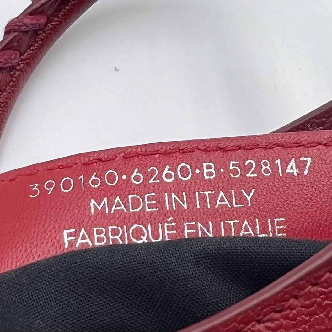 Classic Mini City red lambskin Leather bag