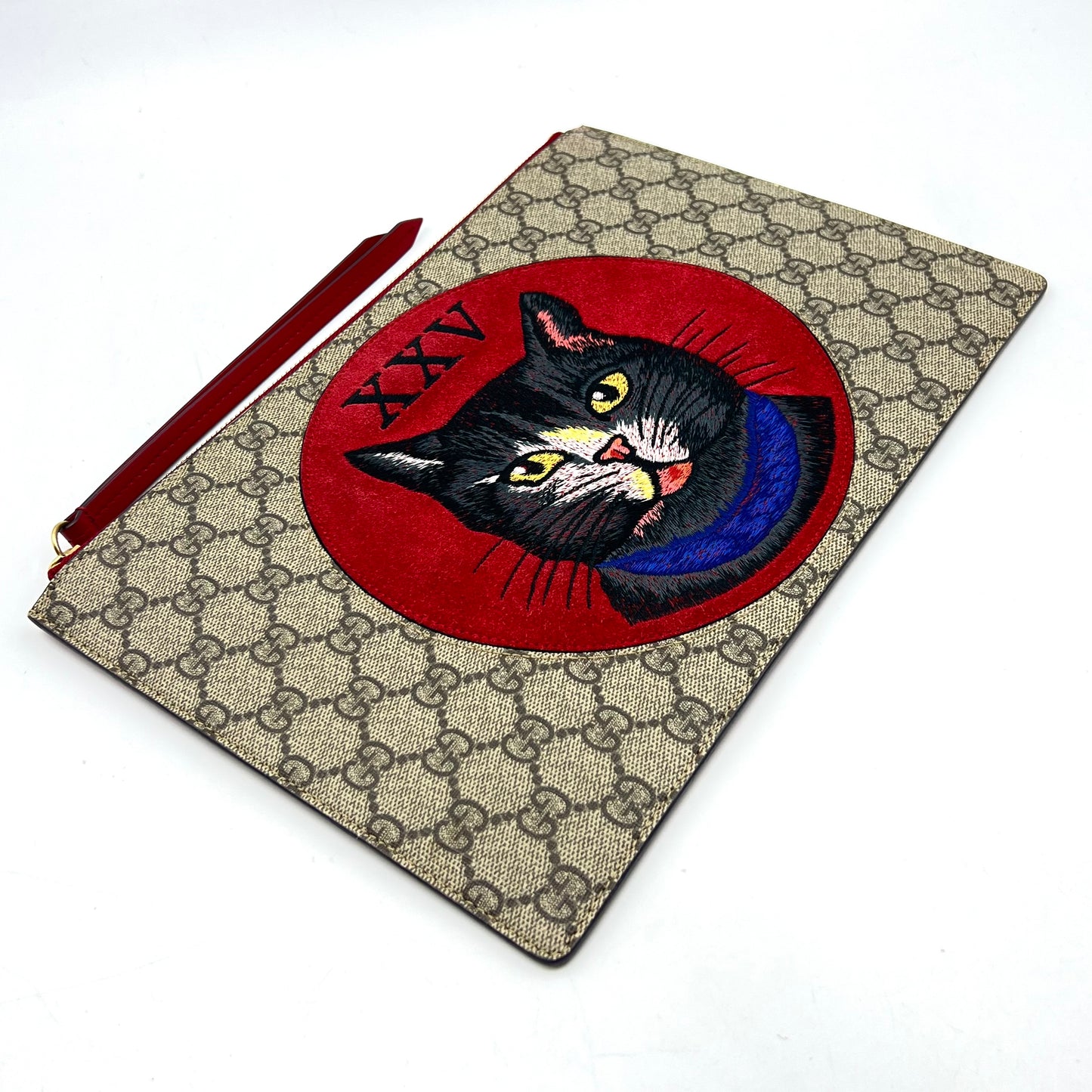 Supreme Monogram Mystic Cat Embroidered Clutch Bag