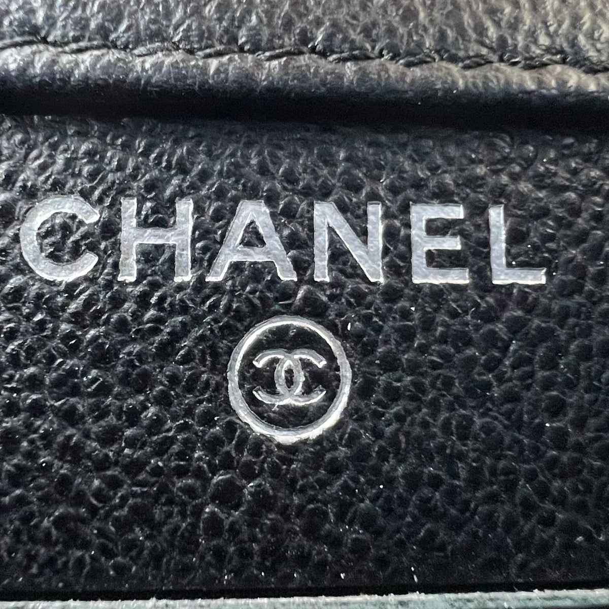 CC Box Flap Phone Holder Crossbody Bag Quilted Caviar