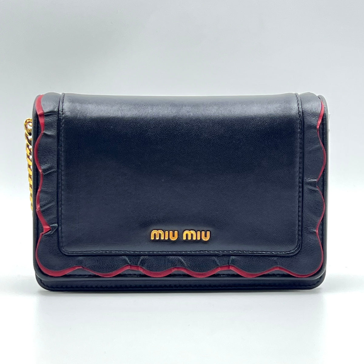 Miu Miu Leather crossbody bag Black