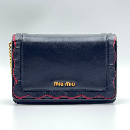 Leather crossbody bag Black