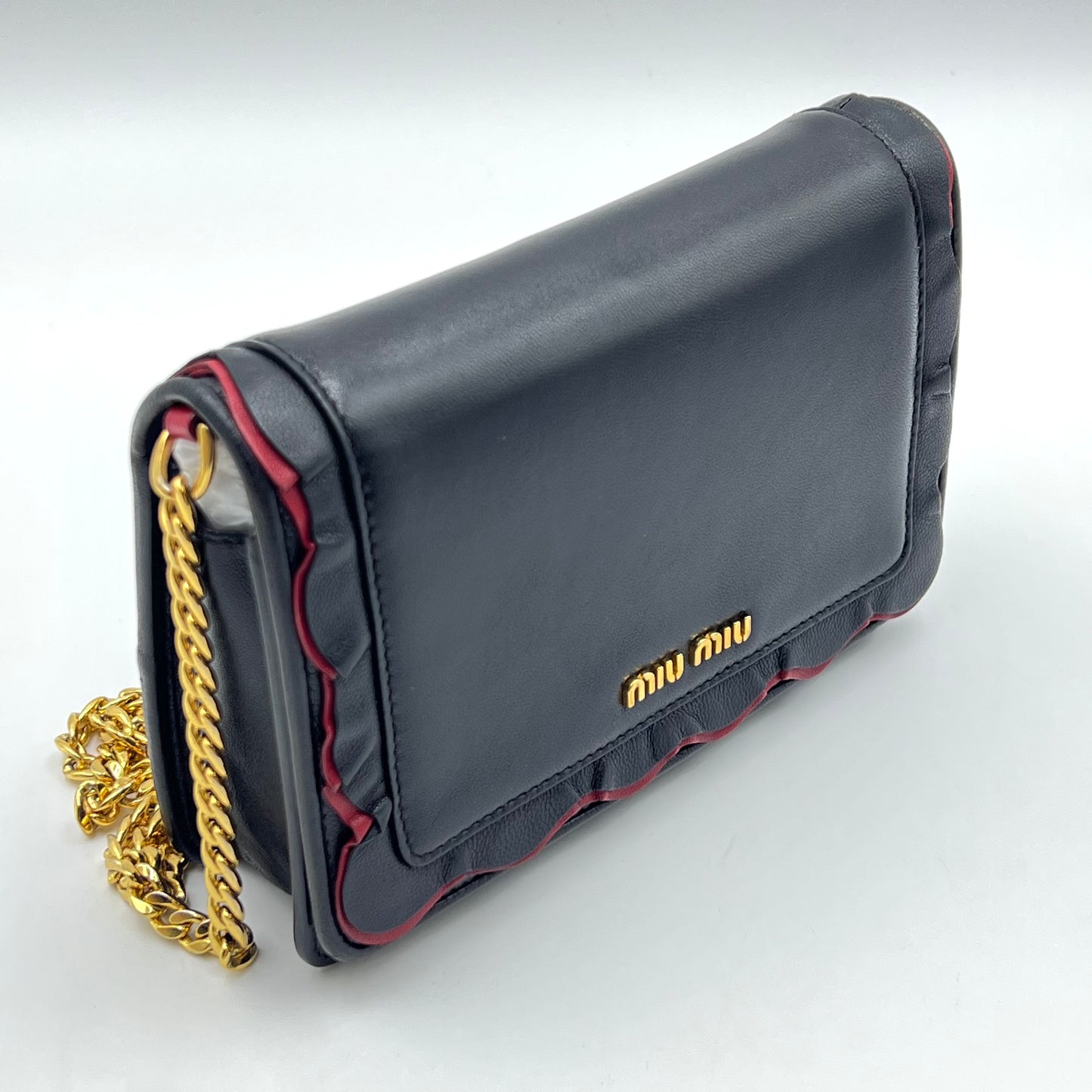 Leather crossbody bag Black