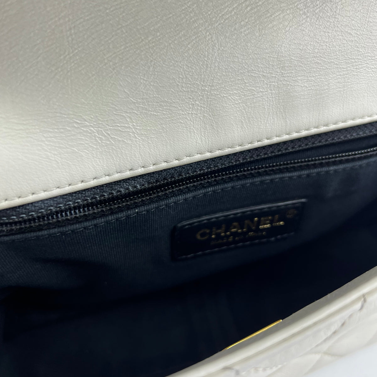 Mini Pearl Chain White Calfskin Leather Shoulder Bag Year 2022 Mini Pearl Chain White Calfskin Leather Shoulder Bag Year 2022, view 4 of 8