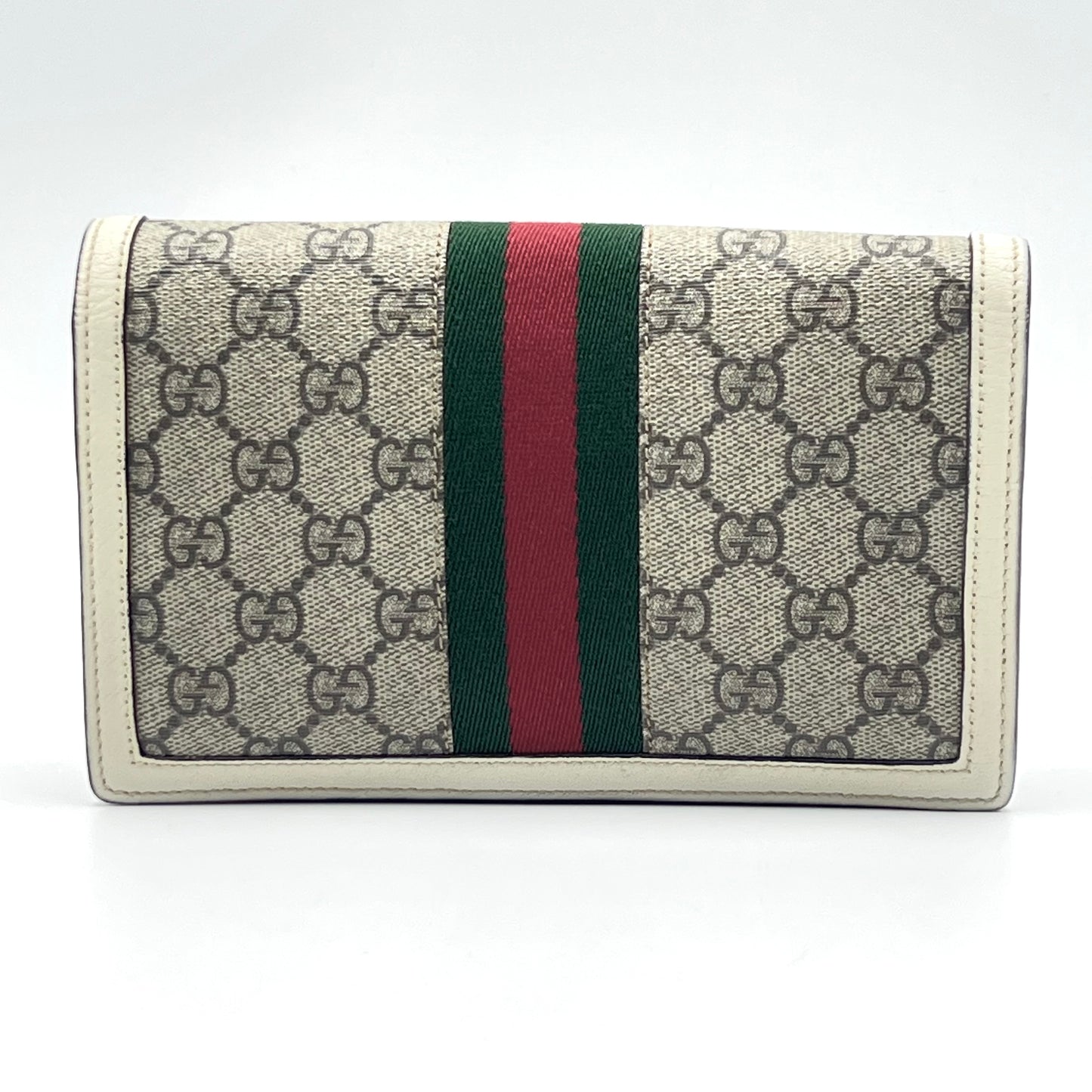 Queen Margaret Chain Wallet GG Coated Canvas Mini