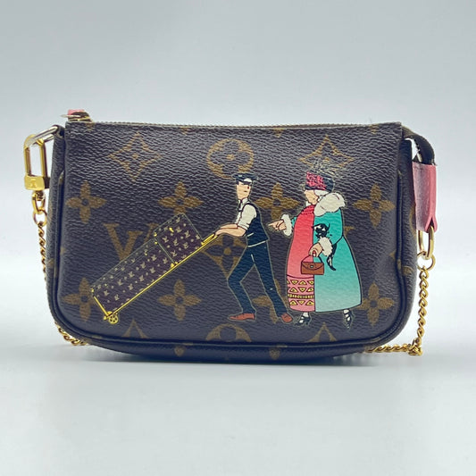 Monogram Illustre Mini Pochette Accessories Rose