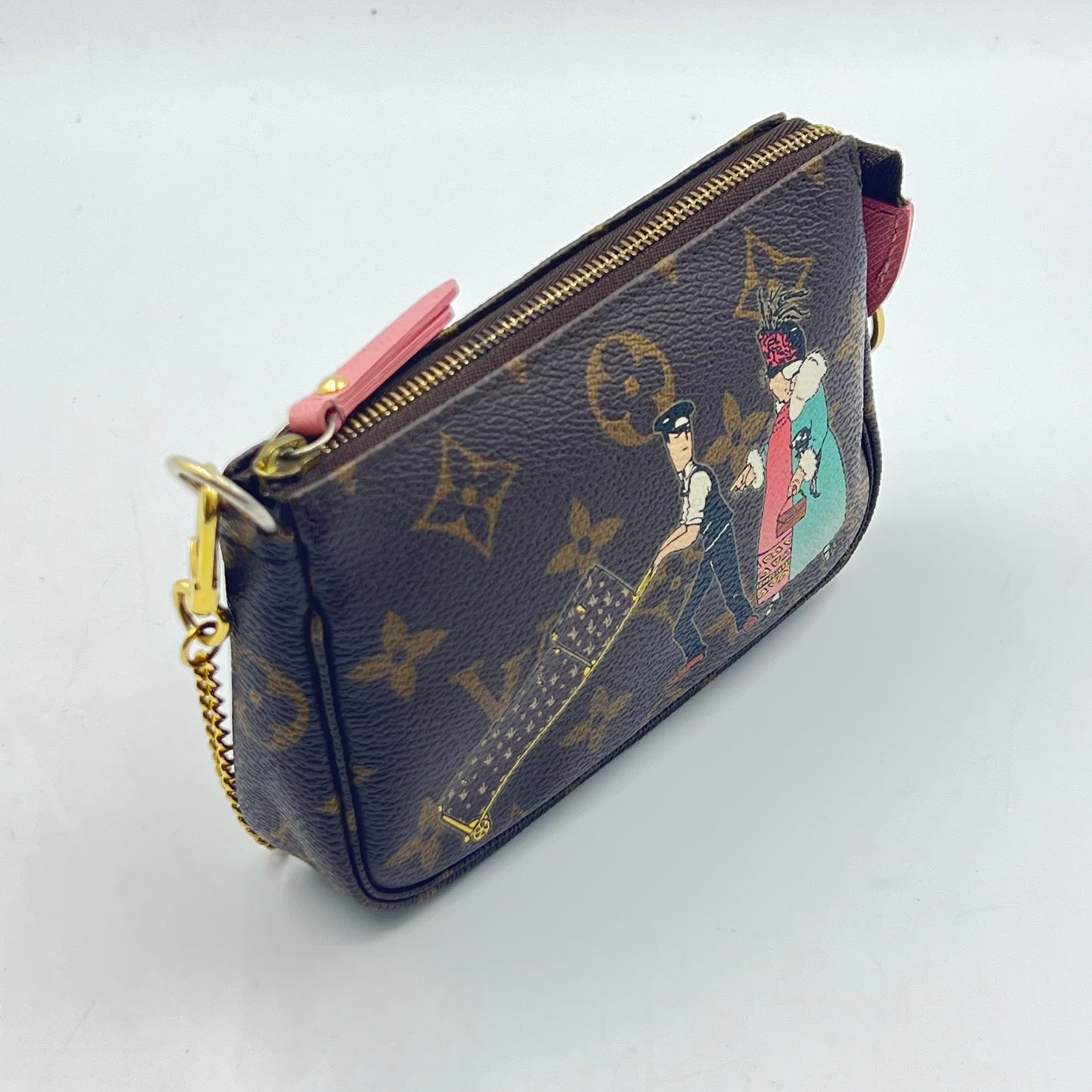 Monogram Illustre Mini Pochette Accessories Rose