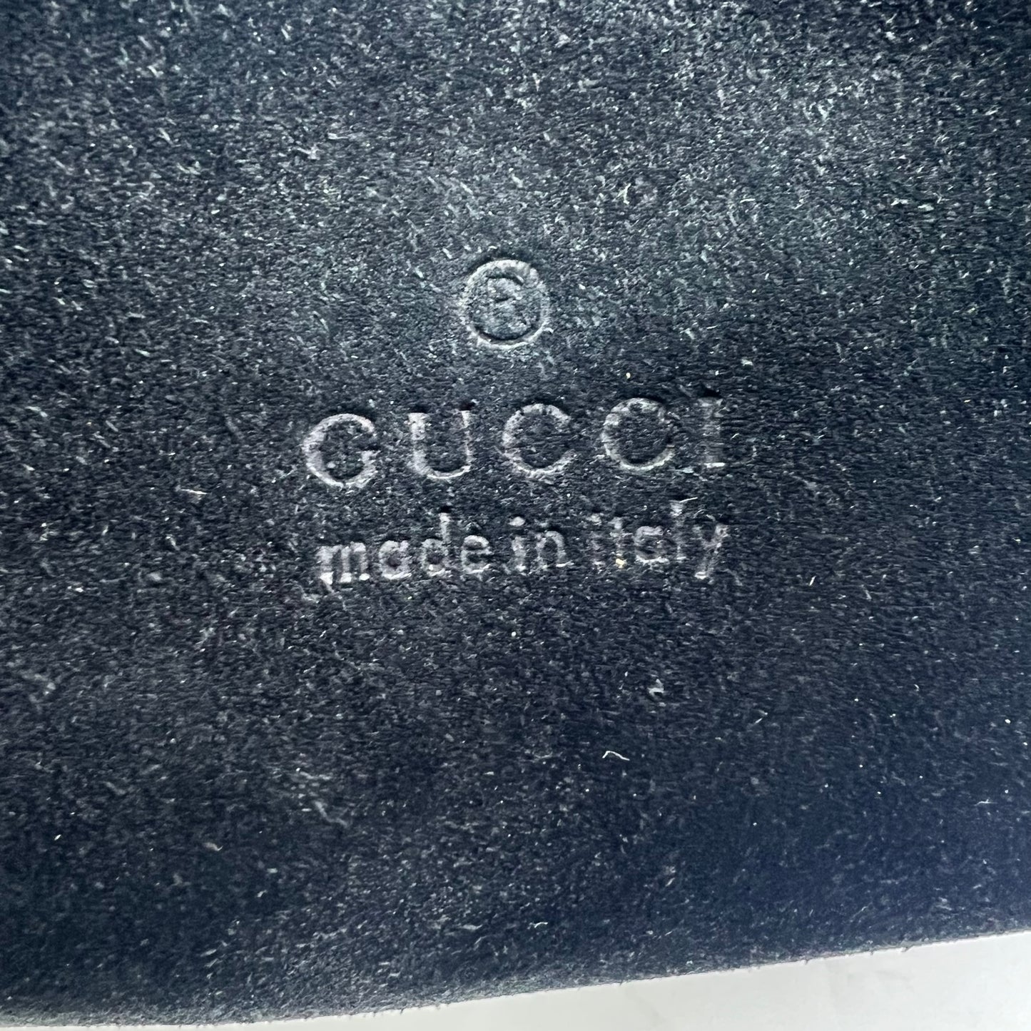 Suede Logo Shoulder Bag Black