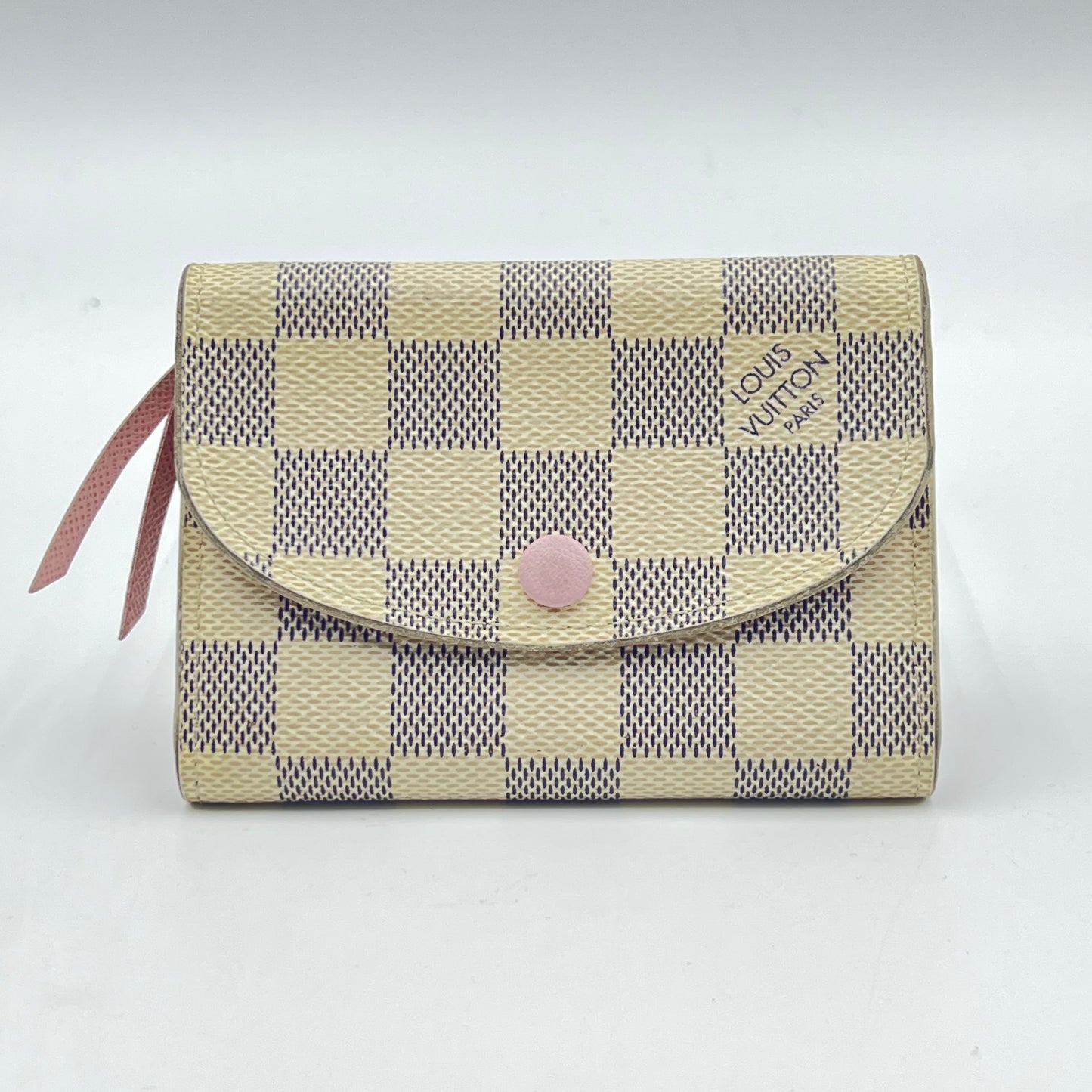 Damier Azur Rosalie Coin Purse Rose Ballerine
